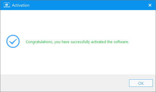 activated successfully