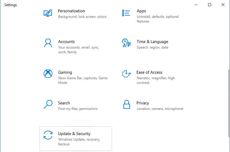 update and security