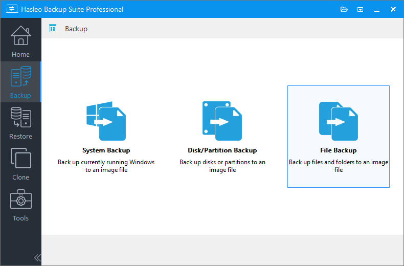 select file backup