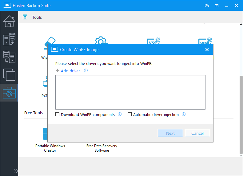 Add driver to WinPE