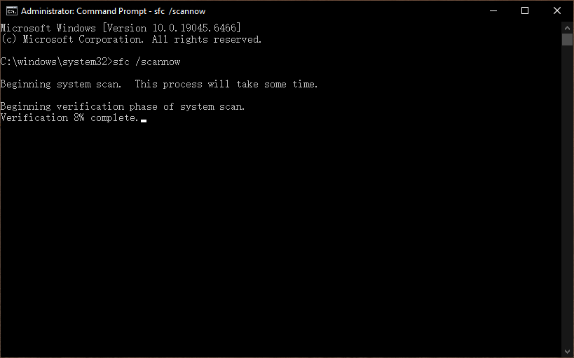 scan and repair corrupted system