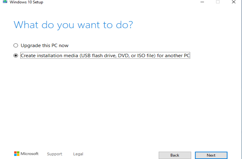 Create Windows installation media