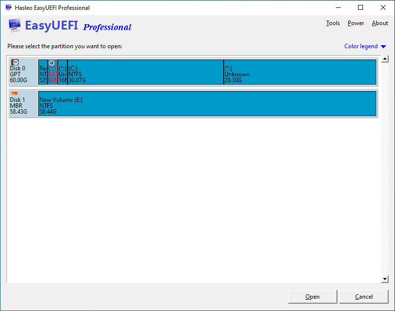 Select EFI System Partition To Explore