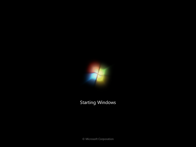 Windows 7 normal installation