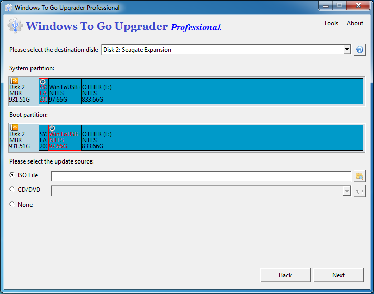 EasyUEFI Windows To Go Upgrader Enterprise 3.9 download the new version