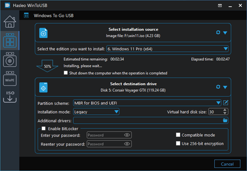Windows 11 Media Creation Tool: Create a setup USB stick or ISO file