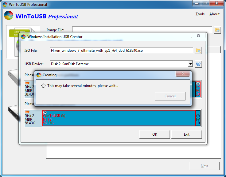 Установить windows на usb. WINTOUSB professional. Windows USB ISO. Windows USB installation Tool. USB install Windows 7.